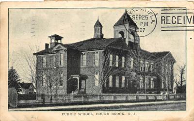 Public School Bound Brook, New Jersey Postcard