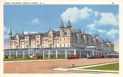 Hotel Baldwin Beach Haven, New Jersey Postcard