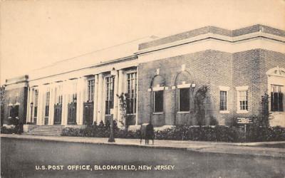 U.S. Post Office Bloomfield, New Jersey Postcard