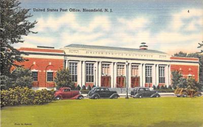 United States Post Office Bloomfield, New Jersey Postcard
