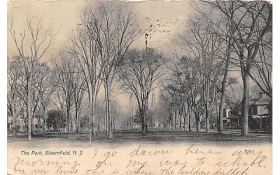 The Park Bloomfield, New Jersey Postcard