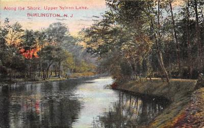 Along the Shore, Upper Sylvan Lake Burlington, New Jersey Postcard