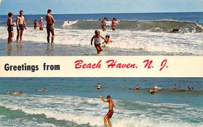 Greetings from Beach Haven New Jersey Postcard