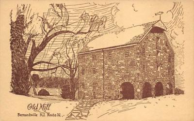 Old Mill Bernordsville, New Jersey Postcard