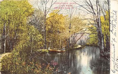 Horseshoe Bend, City Park Bridgeton, New Jersey Postcard