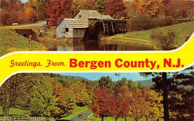 Greetings from Bergen County New Jersey Postcard