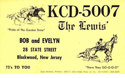 KCD - 5007 Blackwood, New Jersey Postcard