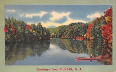 Greetings from Berlin New Jersey Postcard