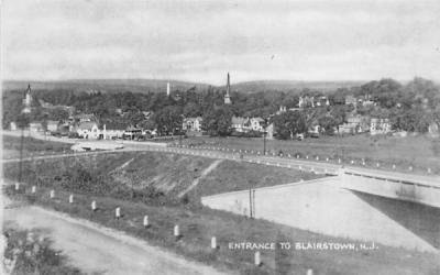 Entrance to Blairstown New Jersey Postcard