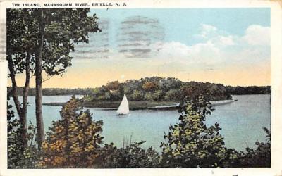 The Island, Manasquan River Brielle, New Jersey Postcard