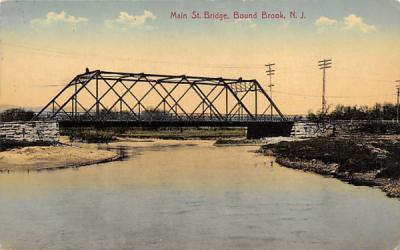 Main St. Bridge Bound Brook, New Jersey Postcard