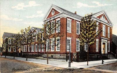 Captain James Lawrence School  Burlington, New Jersey Postcard