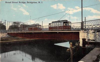 Board Street Bridge Bridgeton, New Jersey Postcard