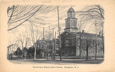 Cumberland County Courth House Bridgeton, New Jersey Postcard