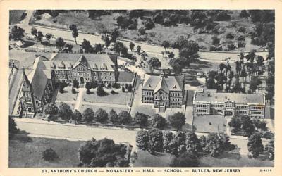 St. Anthony's Church-Monastery-Hall-School Butler, New Jersey Postcard