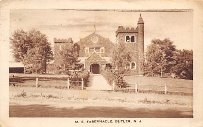 M. E. Tabernacle Butler, New Jersey Postcard