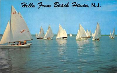 Hello from Beach Haven, N.J., USA New Jersey Postcard