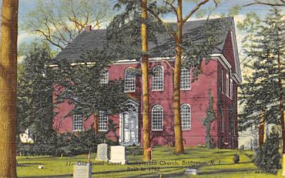 Old Board Steet Presbyterian Chruch Bridgeton, New Jersey Postcard