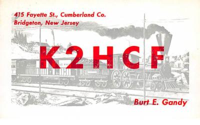 K2HCF Bridgeton, New Jersey Postcard