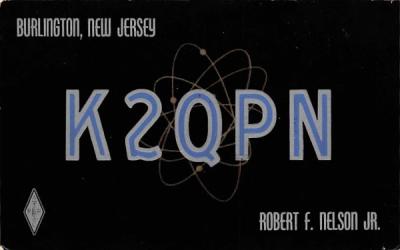K2QPN Burlington, New Jersey Postcard