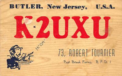 K2UXU Butler, New Jersey Postcard