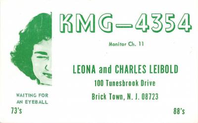 KMG - 4354 Brick Town, New Jersey Postcard