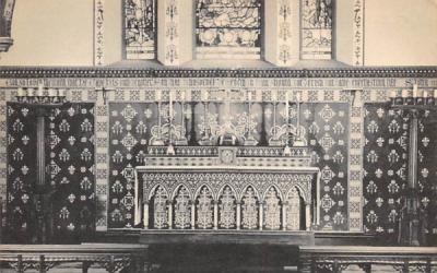Altar and Sanctuary of St. Mary's Church Burlington, New Jersey Postcard