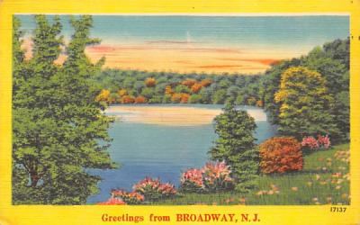 Greetings from Broadway, N. J., USA New Jersey Postcard