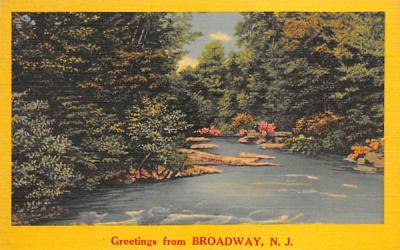 Greetings from Broadway, N. J., USA New Jersey Postcard