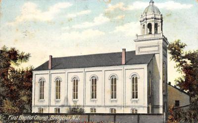 First Baptist Church Bridgeton, New Jersey Postcard