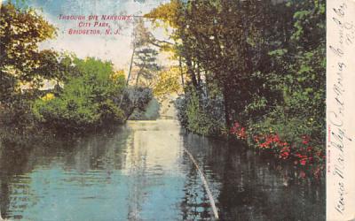 Through the Narrows, City Park Bridgeton, New Jersey Postcard