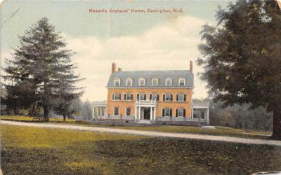 Masonic Orphans' Home Burlington, New Jersey Postcard