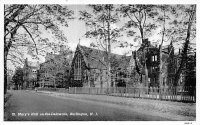 St. Mary's Hall on-the-Delaware Burlington, New Jersey Postcard