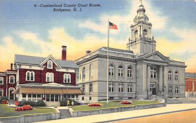 Cumberland County Court House Bridgeton, New Jersey Postcard