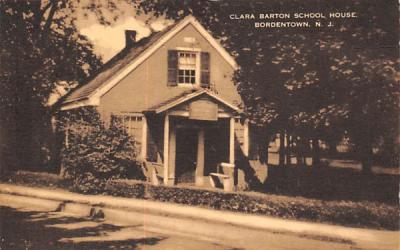 Clara Barton School House Bordentown, New Jersey Postcard