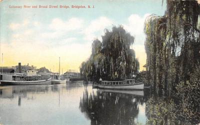 Cohansey River and Board Street Bridge Bridgeton, New Jersey Postcard