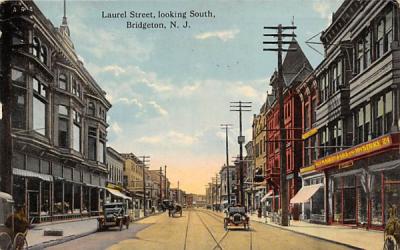 Laurel Street, Looking South Bridgeton, New Jersey Postcard