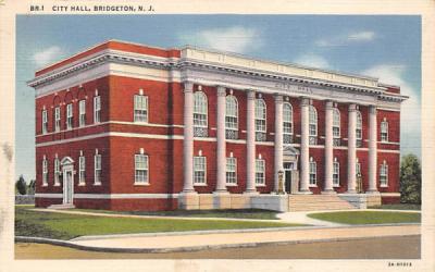 City Hall Bridgeton, New Jersey Postcard