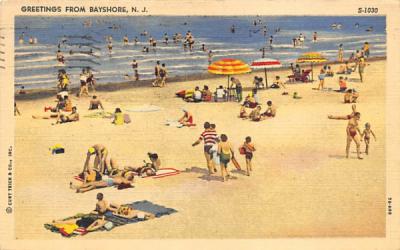 Greetings from Bayshore, N. J. USA New Jersey Postcard