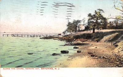 Along the Shore, Newark Bay Bayonne, New Jersey Postcard