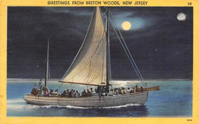 Greeting from Breton Woods, N. J., USA New Jersey Postcard