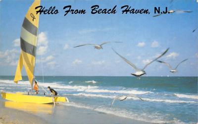 Hello from Beach Haven, N. J., USA New Jersey Postcard