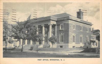 Post Office Bridgeton, New Jersey Postcard