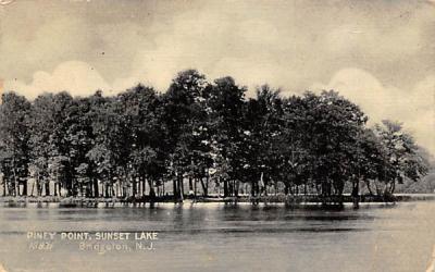 Piney Point, Sunset Lake Bridgeton, New Jersey Postcard