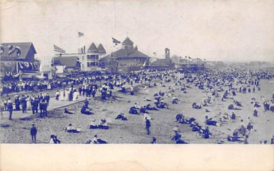 Beach Scene Atlantic City?  New Jersey Postcard