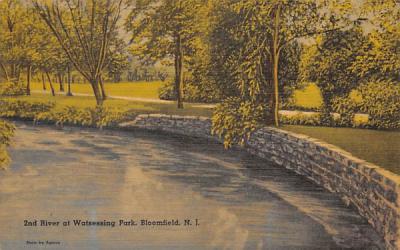 2nd River at Watsessing Park Bloomfield, New Jersey Postcard