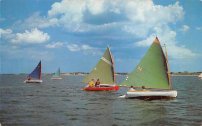 Sailing  Beach Scene, New Jersey Postcard