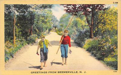 Greetings from Beemerville, N. J., USA New Jersey Postcard