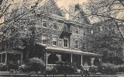 Locke Hall, Blair Academy Blairstown, New Jersey Postcard