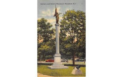 Soldier's and Sailor's Monument Bloomfield, New Jersey Postcard